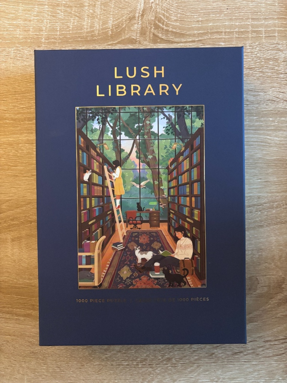 NWOT Hobbry Lush Library 1000 piece puzzle